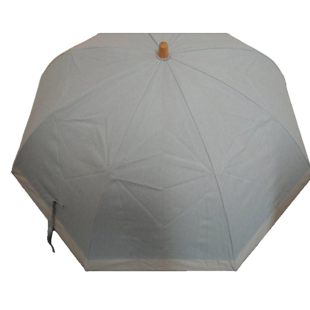 サンバリア100 水色 日傘 白 バイカラー 折りたたみ傘 日傘 折り畳み傘