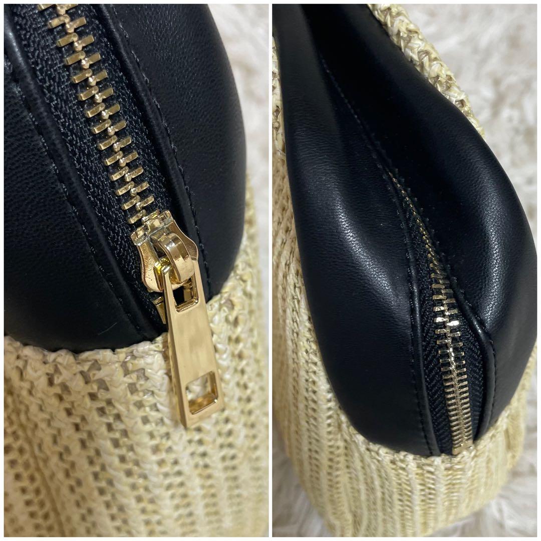 Leilian レリアン カゴバッグ ポーチ付き Disney ミッキー 極美品