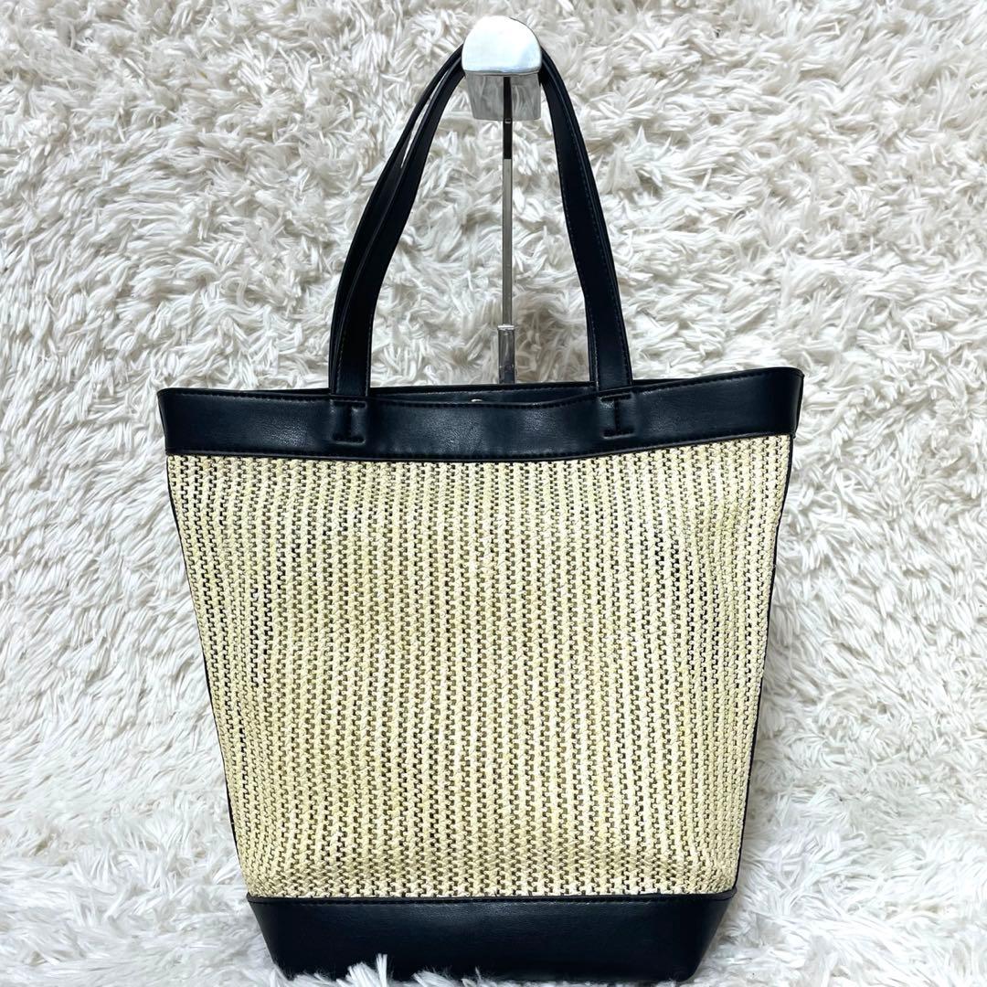 Leilian レリアン カゴバッグ ポーチ付き Disney ミッキー 極美品