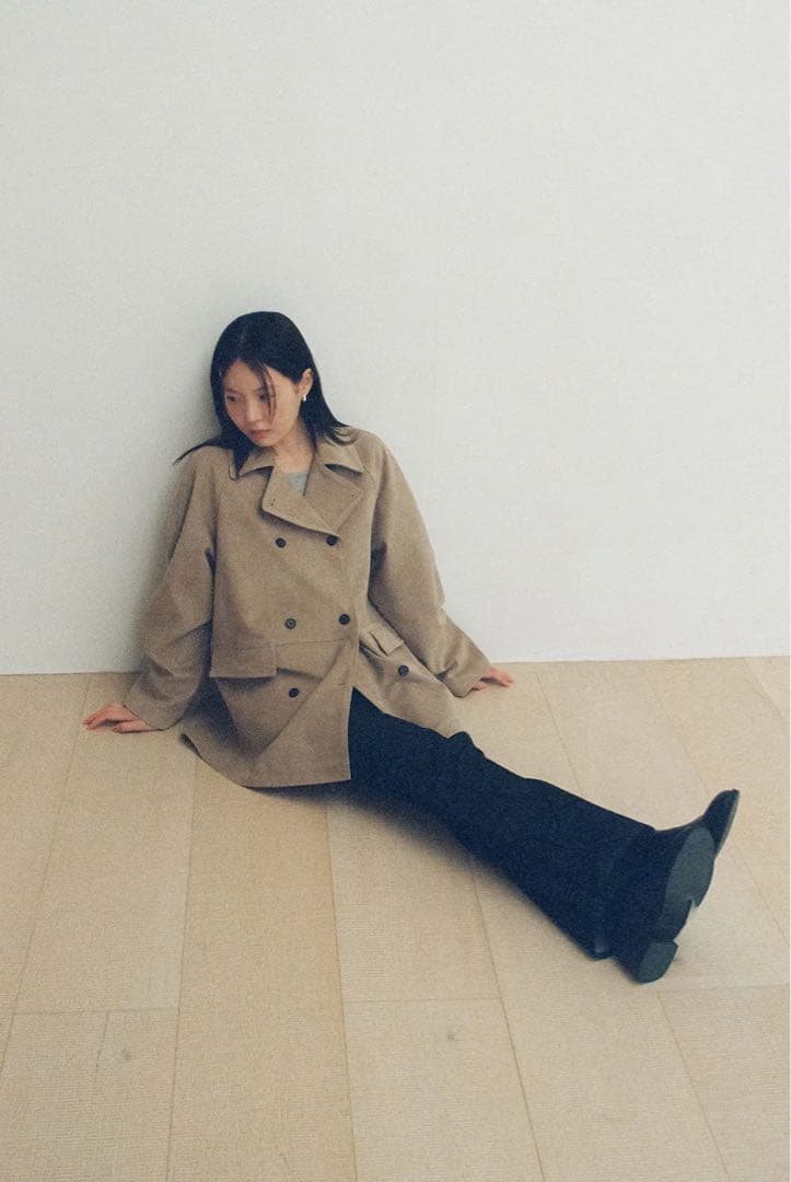 Ohotoro double suede jacket ベージュ