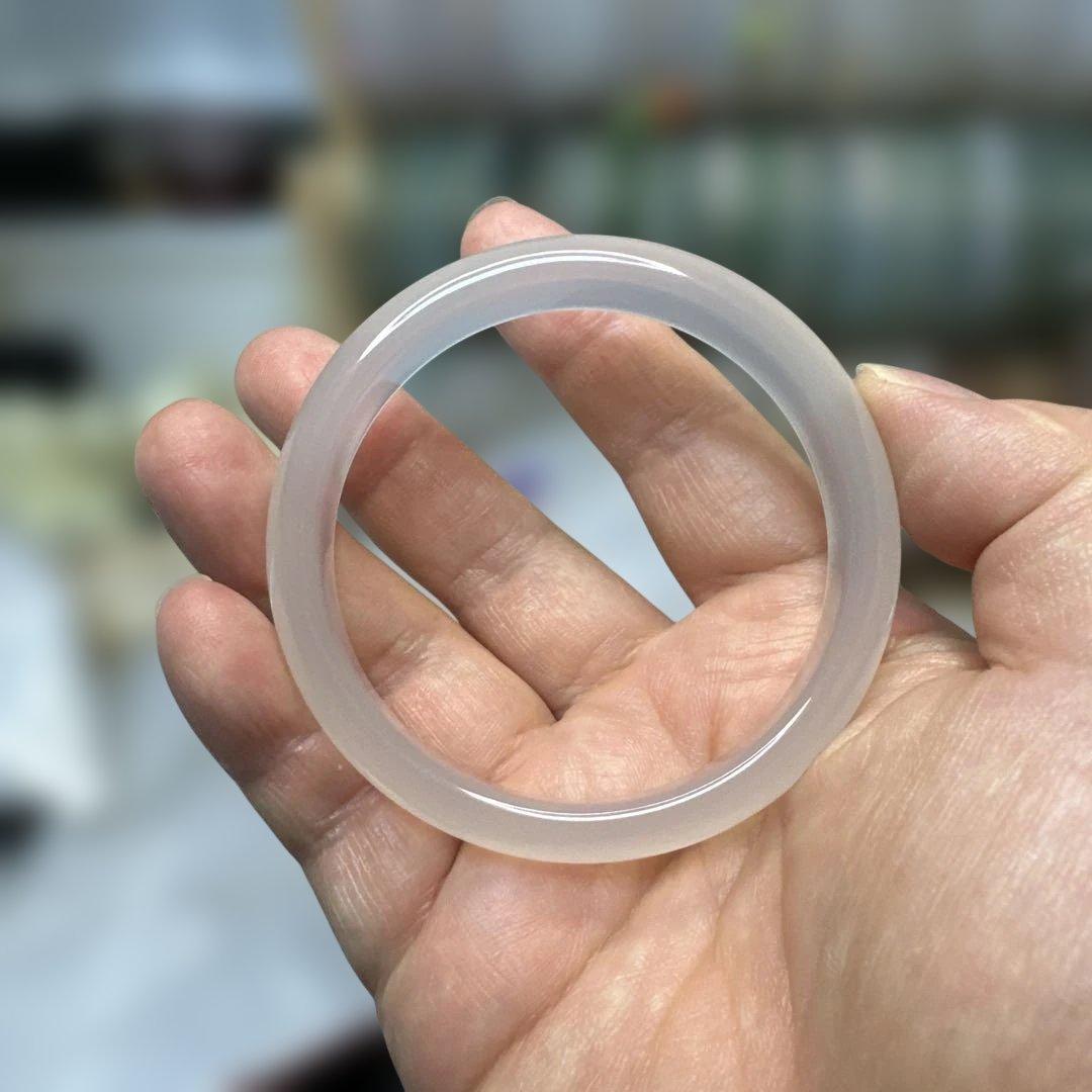 【超高品質】美品瑪瑙バングル54mm+