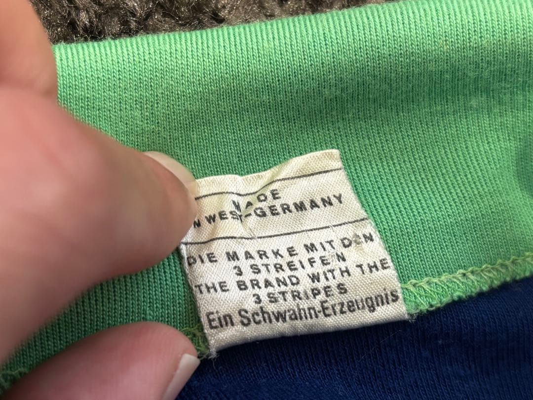 【売り切りたいむ】【激レア】アディダス 古着　西ドイツ製ジップアップジャケット