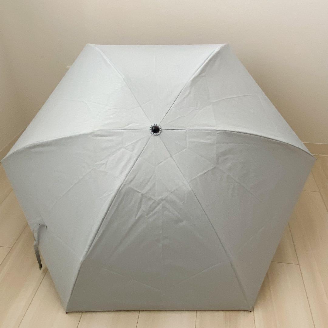サンバリア100 3段折りたたみ　フロスト　ブルー　水色　日傘