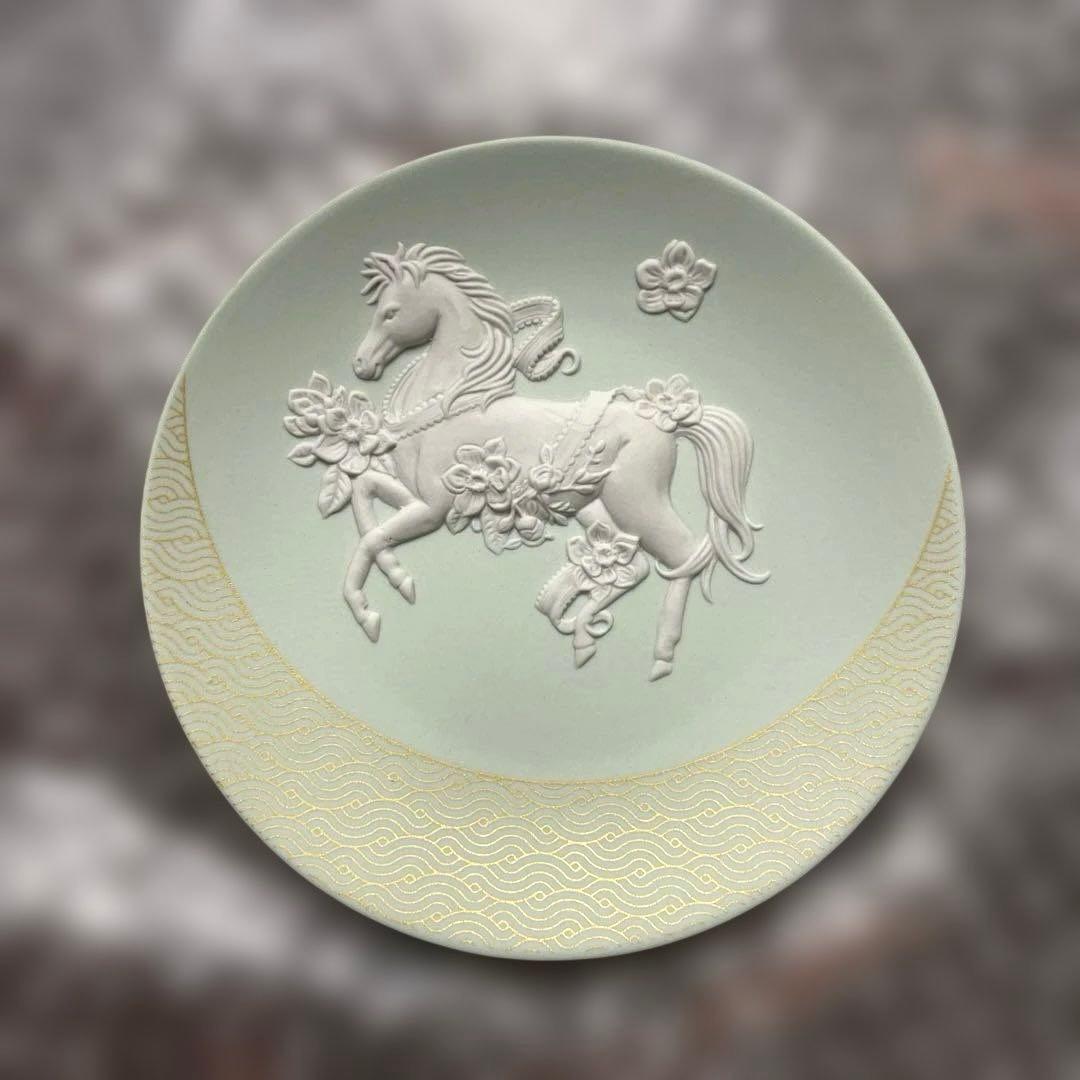 ウェッジウッド　干支トレイ午　馬