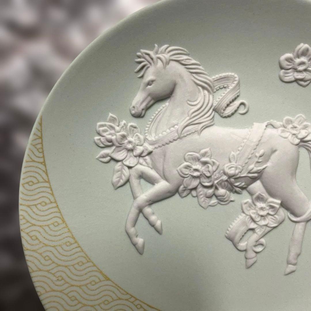 ウェッジウッド　干支トレイ午　馬