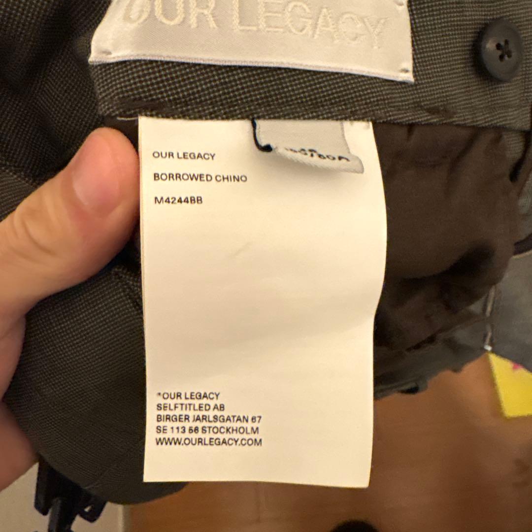 パンツ OUR LEGACY BORROWED CHINO 24AW