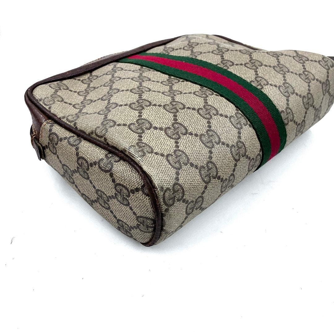 グッチ 3044 オールドグッチ セカンドバッグ シェリー GGスプリーム