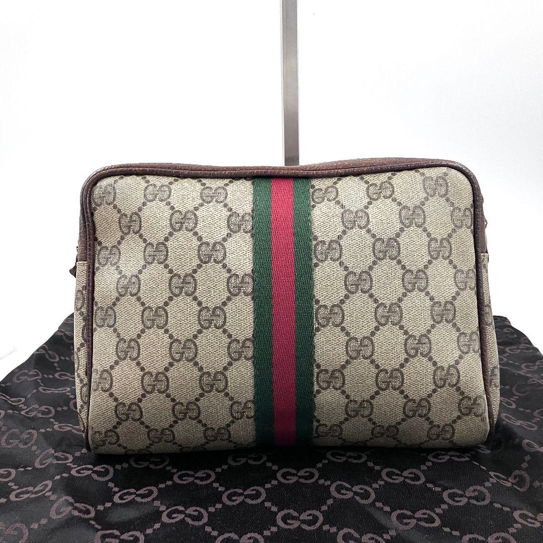 グッチ 3044 オールドグッチ セカンドバッグ シェリー GGスプリーム