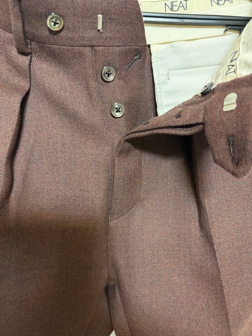 NEAT BOWER ROEBUCK社製生地　2タックトラウザーSTANDARD