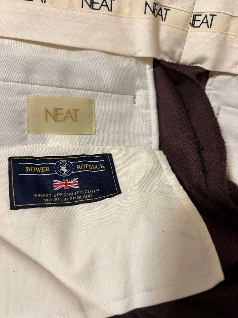 NEAT BOWER ROEBUCK社製生地　2タックトラウザーSTANDARD
