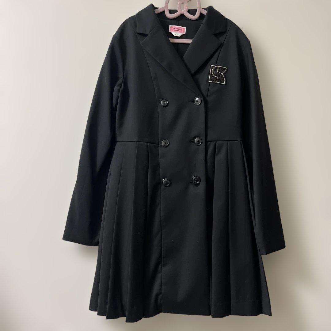 お値下げ中【美品】卒服　Kate spadeブラック セットアップ　150