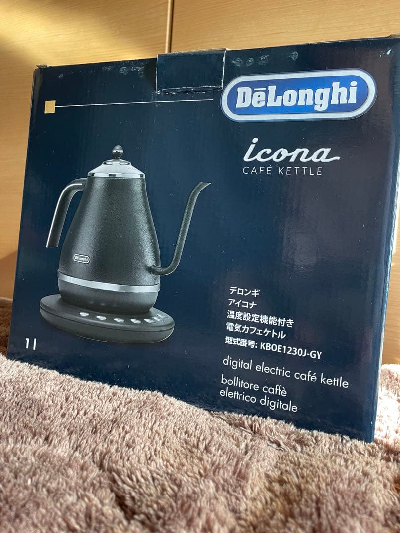 DeLonghi 電気ケトル KBOE1230J-GY