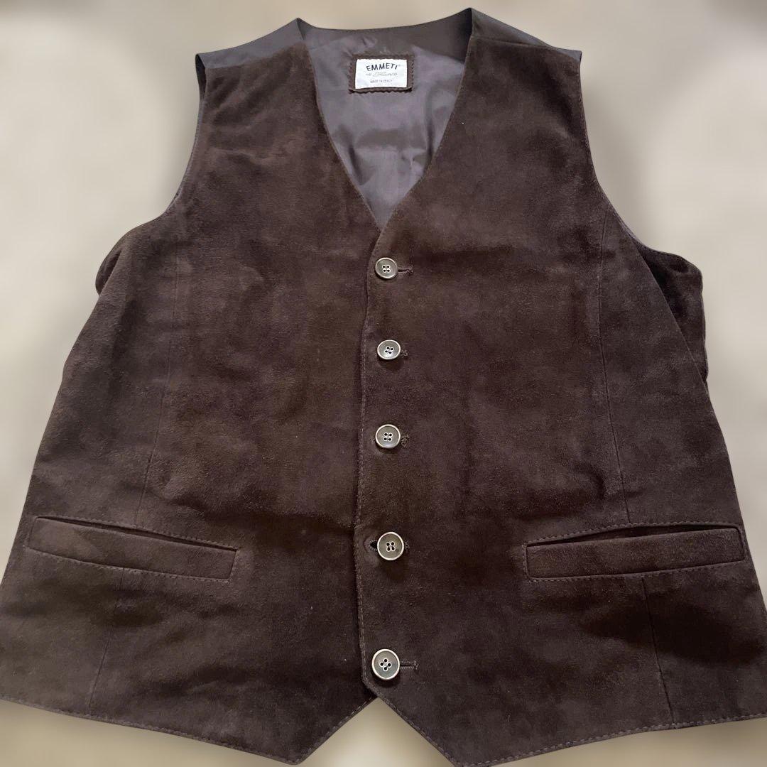 ロ*ズ様 EMMETI di Franco ゴートスキン スエードベスト
