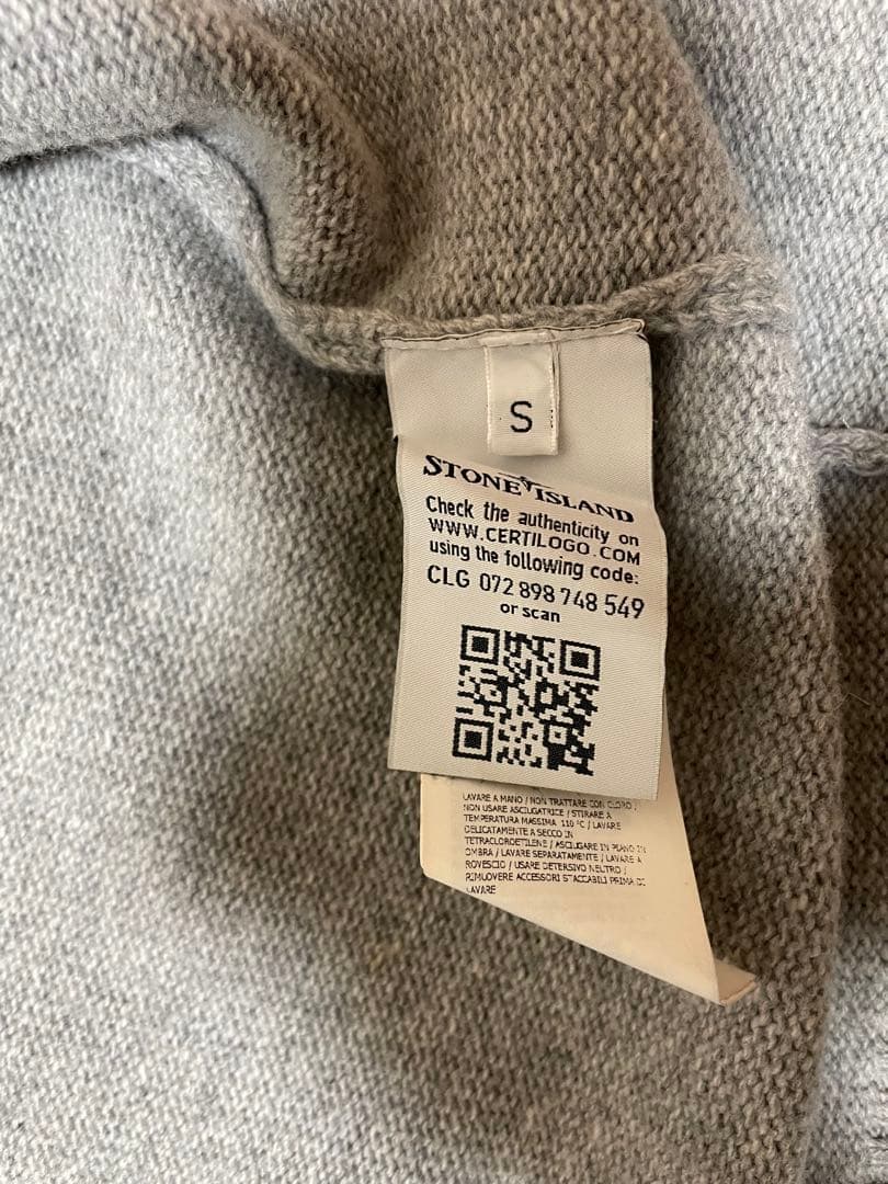 ストーンアイランド グレー カーディガン