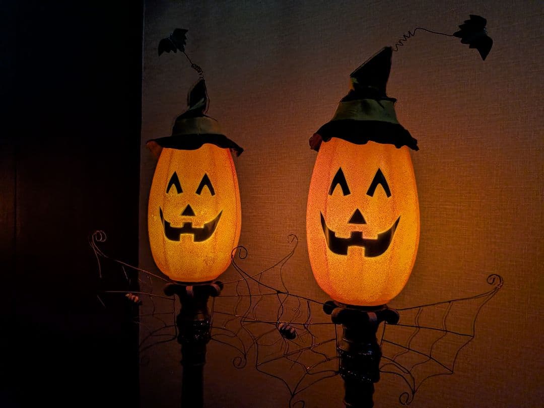 ハロウィンランプ ジャック・オー・ランタン 2個セット