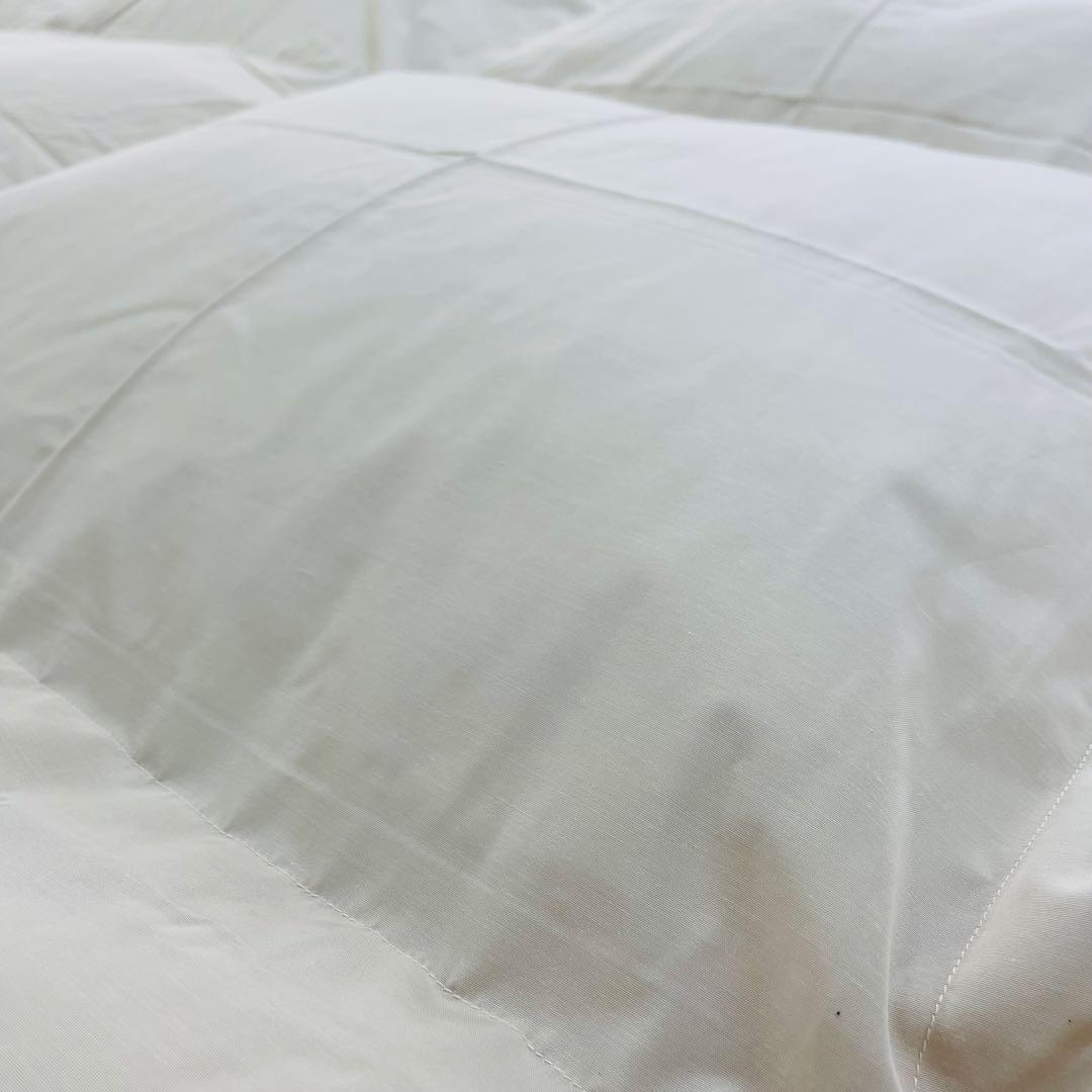 福田雄徳カゴ 羽毛布団　ダブル　サンドベージュ×4枚,クイーン 白 ×1枚