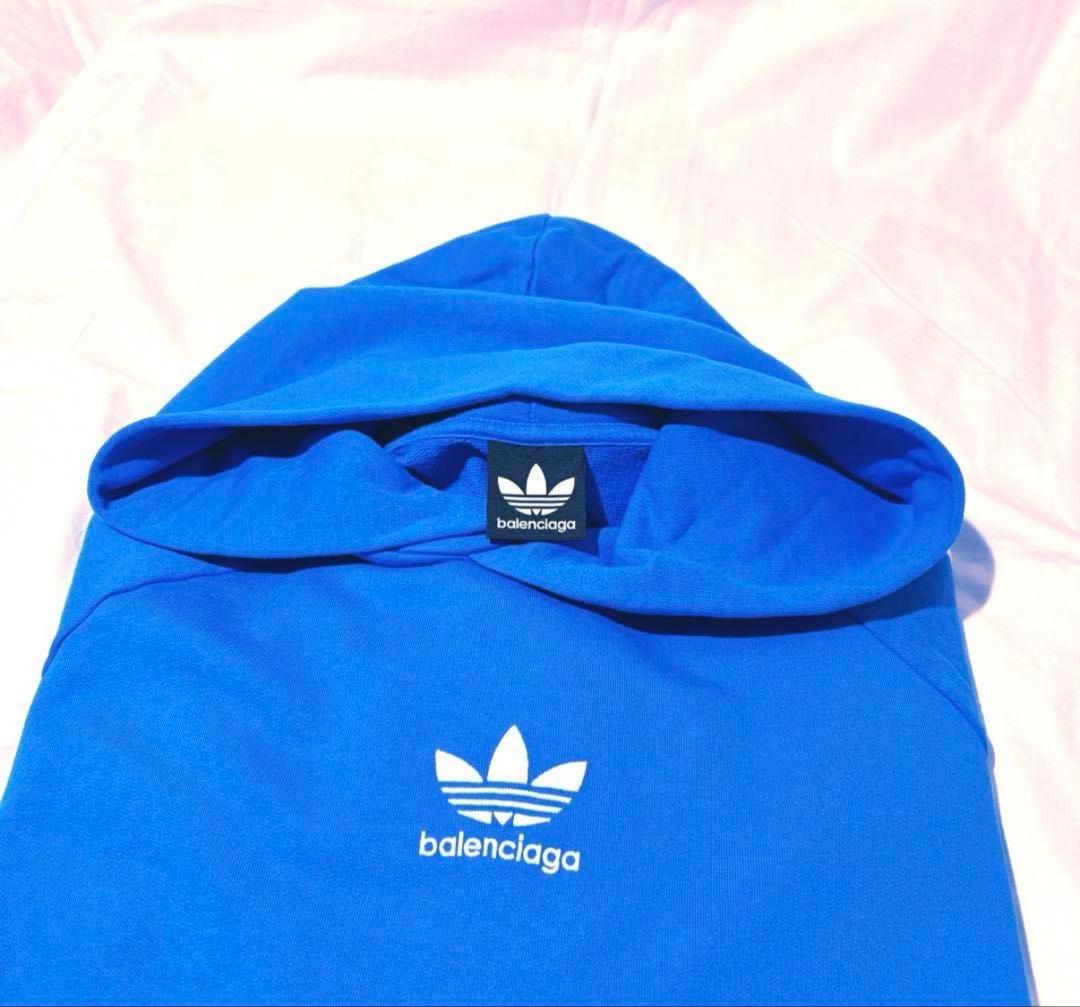 BALENCIAGA adidas バレンシアガアディダスパーカー　青1