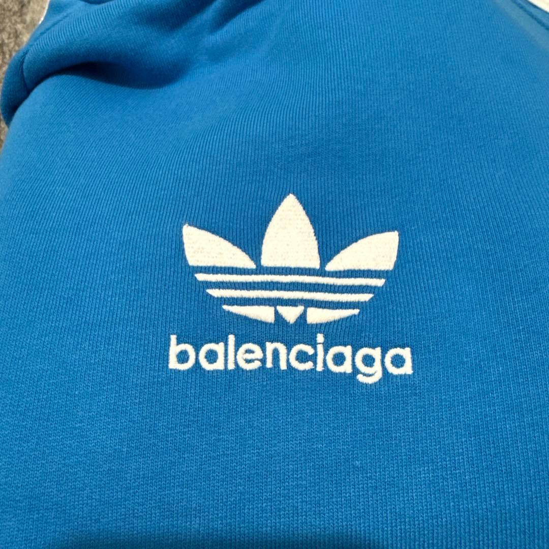 BALENCIAGA adidas バレンシアガアディダスパーカー　青1