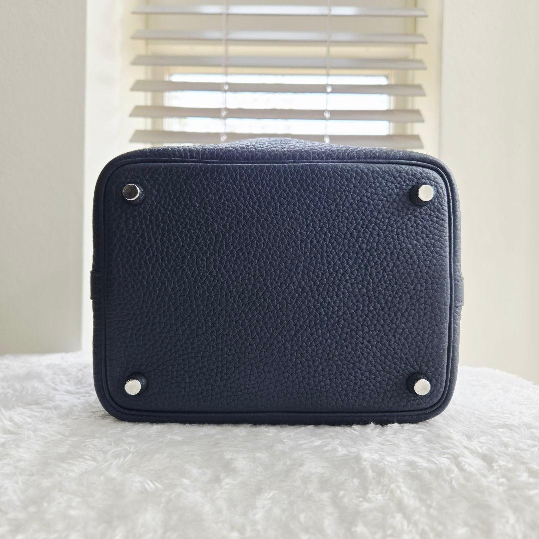 HERMES 美品 エルメス ピコタンロック PM ネイビー 2021年 Z刻印