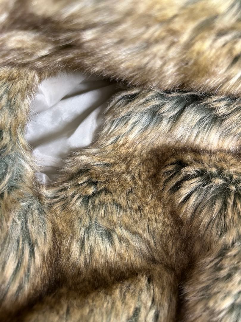 MISS SIXTY ゴールド ファー付きジャケット S