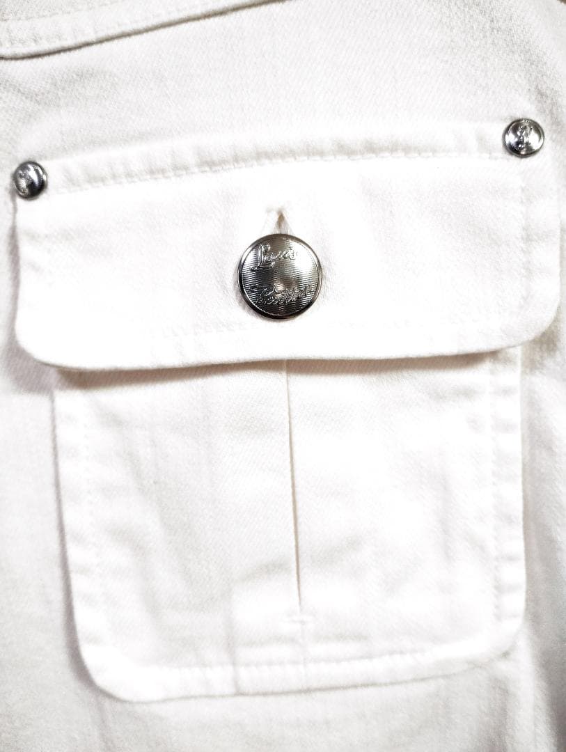 極美品 LOUIS VUITTON ヴィトンハーフパンツ ホワイト白ロゴ 38