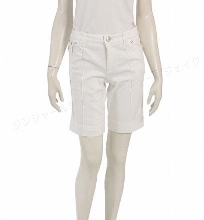 極美品 LOUIS VUITTON ヴィトンハーフパンツ ホワイト白ロゴ 38