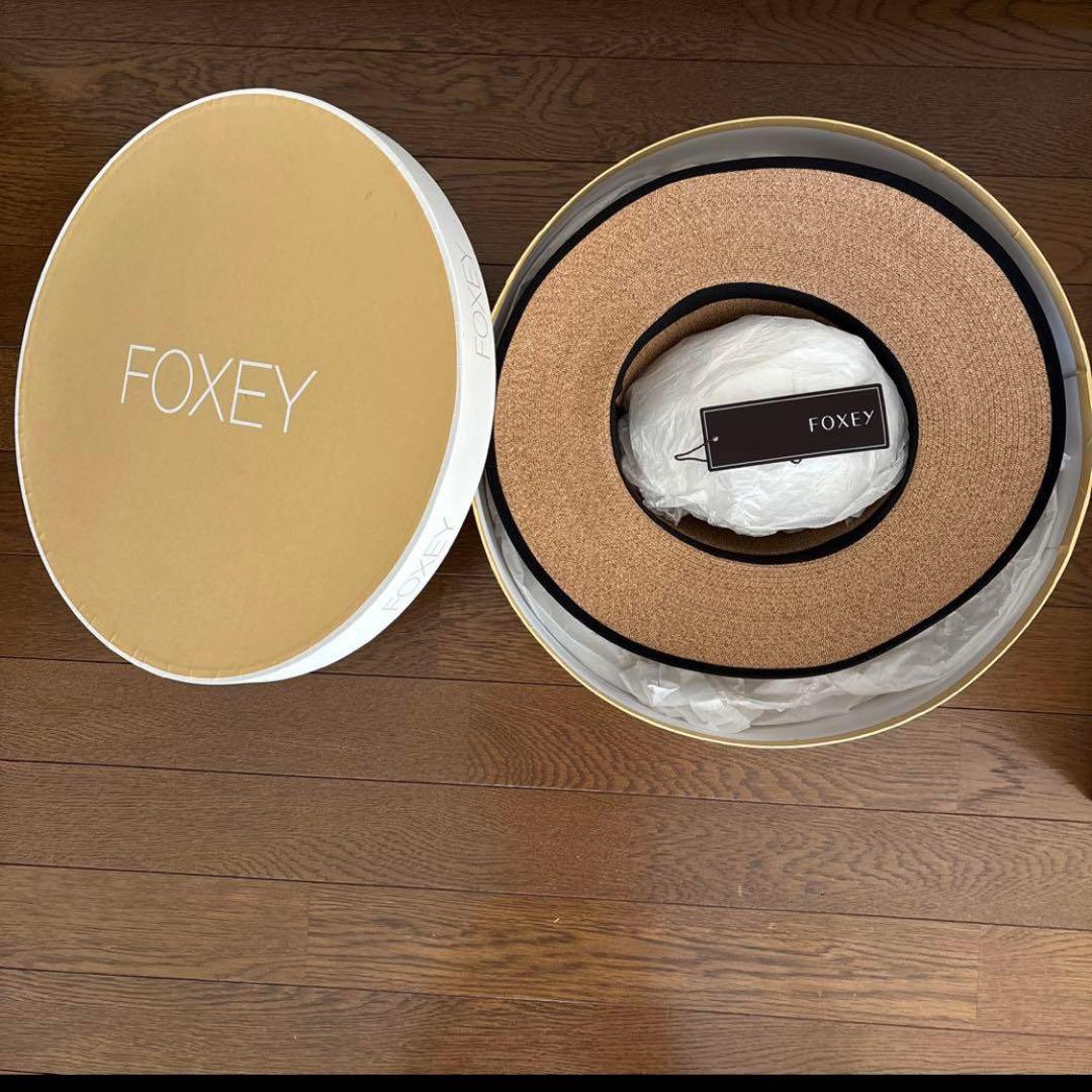 お値下げ‼︎foxey スロ—ハット　麦わら帽子　☆。・