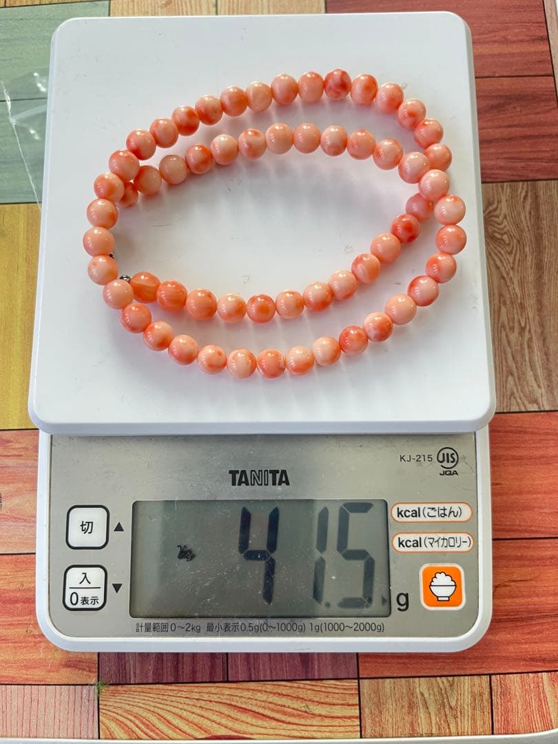 珊瑚サンゴネックレス8.4mm、重约41.5g