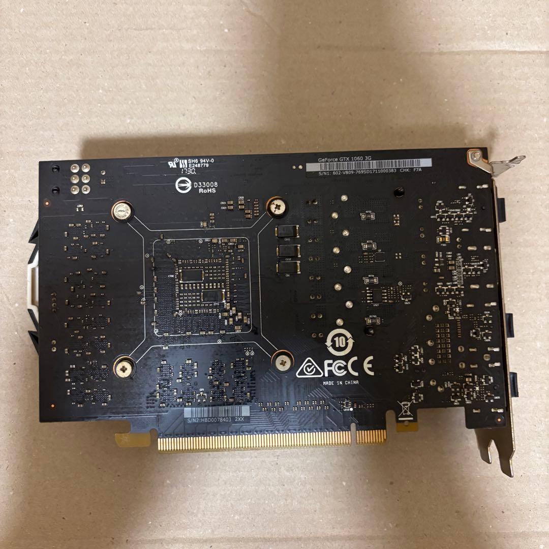 【動作確認済み】　GeForce GTX1060 3G