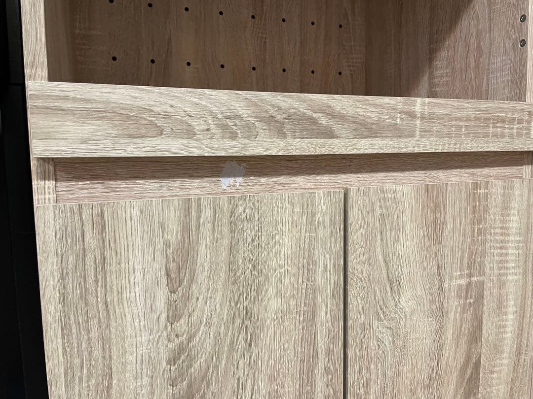 LOWYA 食器棚 レンジボード 幅90 ＆家具転倒防止突っ張り棒