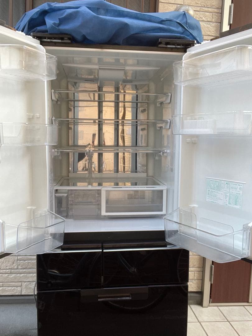 SHARP SJ-GF50Y-R プラズマクラスター冷蔵庫 501L レッド