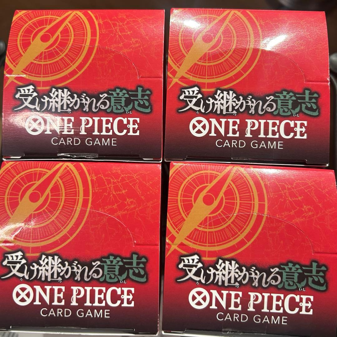 ワンピースカード 受け継がれる意志 4BOX テープカット