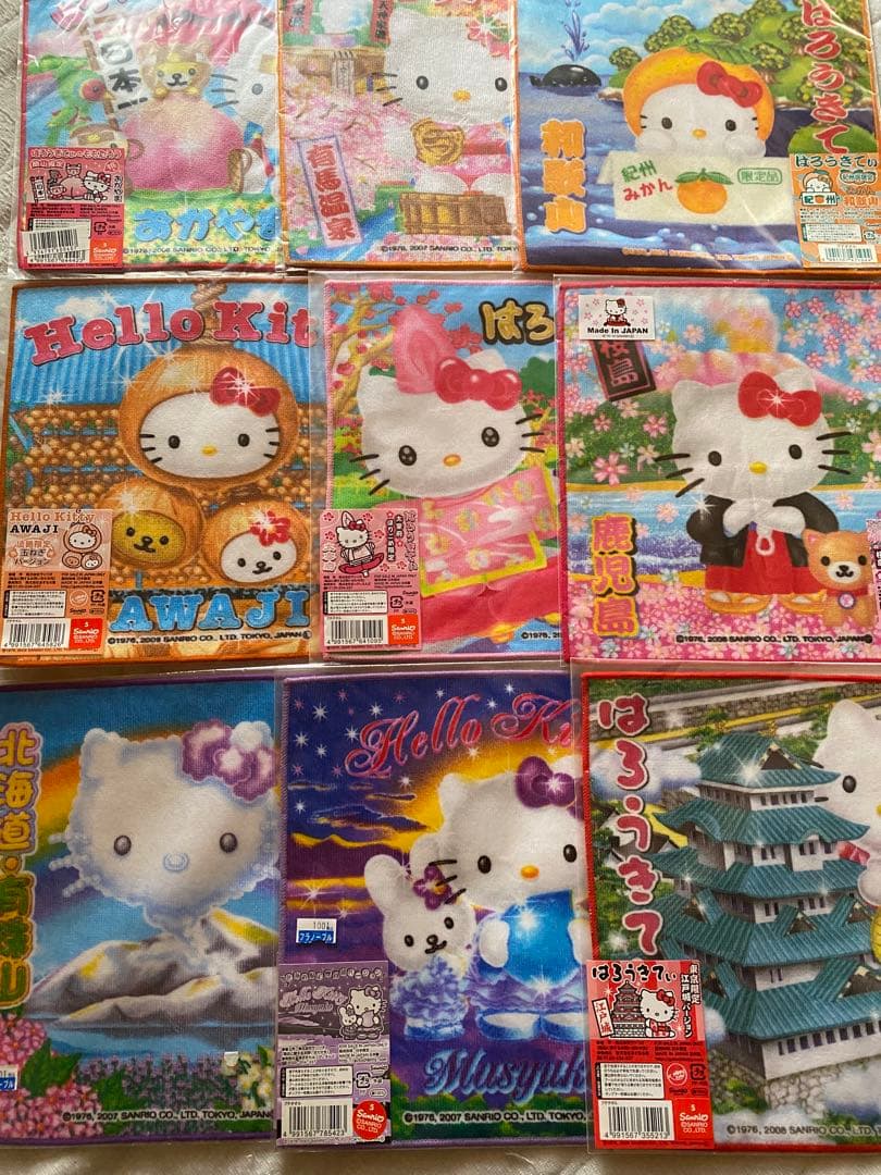 ご当地キティちゃん　タオルハンカチ　52枚