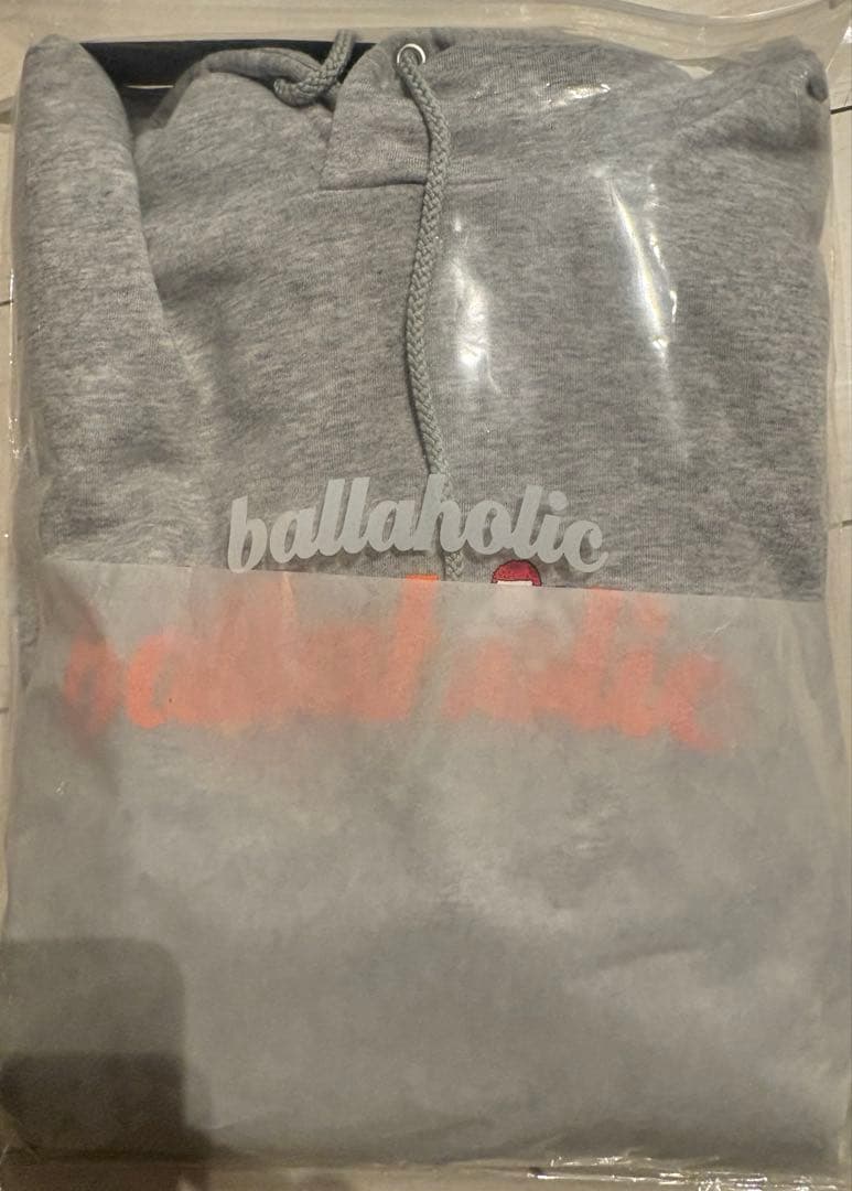 ballaholic Logo Sweat Hoodie グレー/オレンジ