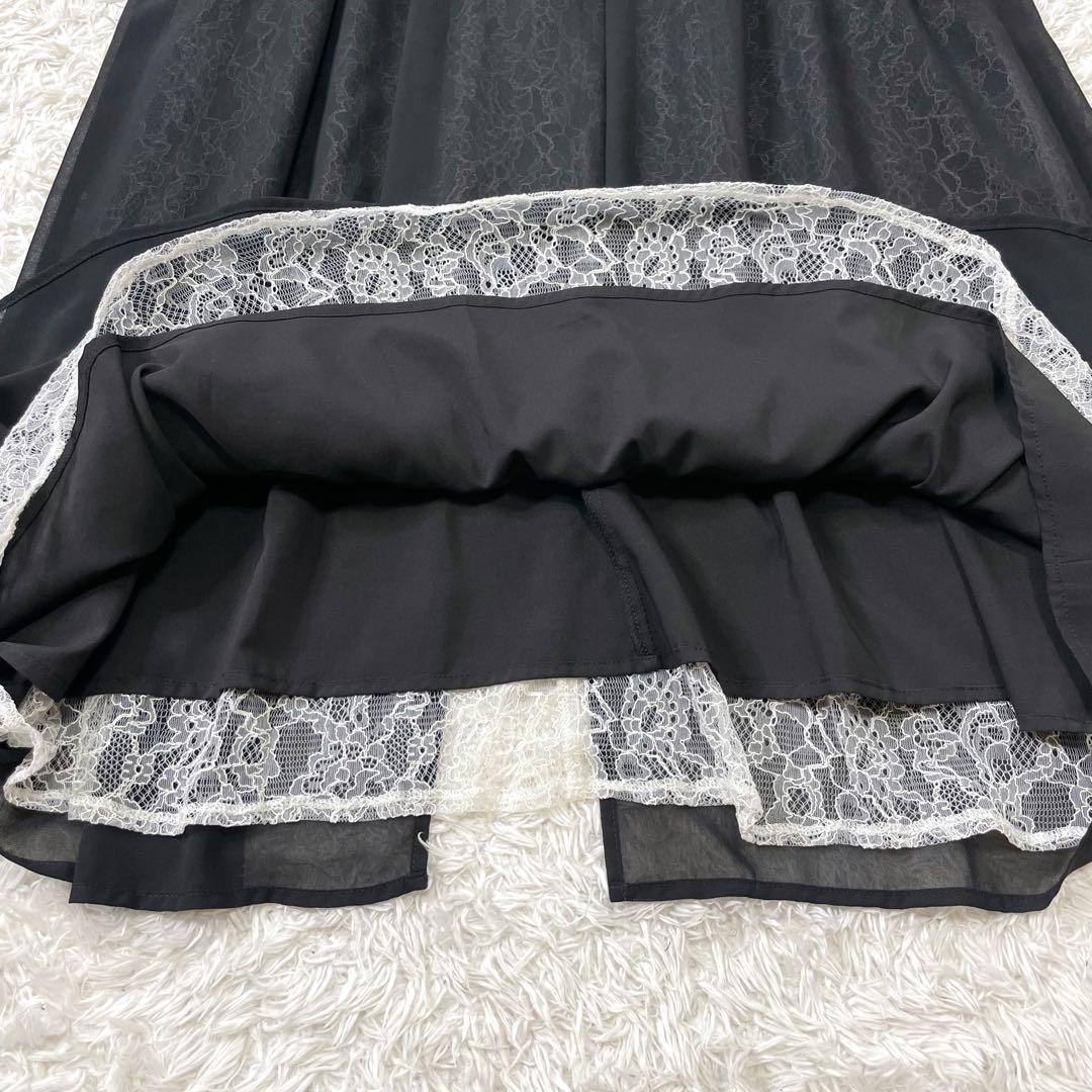 美品✨️ネイナ Neina パーティーワンピース 重ね レース フォーマル 3L