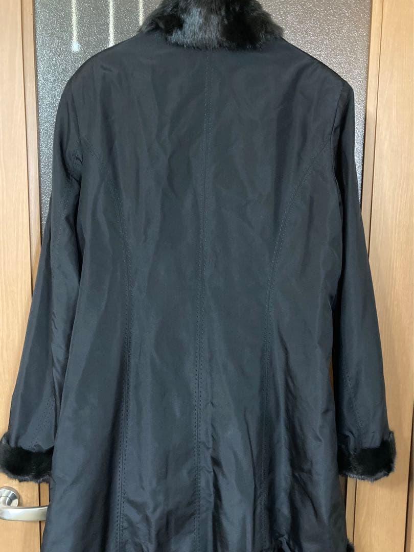 INVRNALE ISSIMO シルク　ファーリバーシブルコート