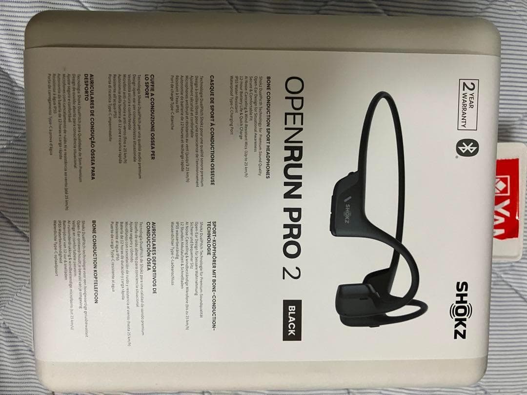 SHOKZ 新世代ワイヤレス骨伝導イヤホン OpenRunPro2 イヤホン