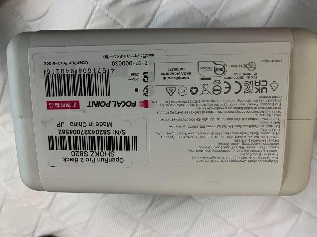 SHOKZ 新世代ワイヤレス骨伝導イヤホン OpenRunPro2 イヤホン