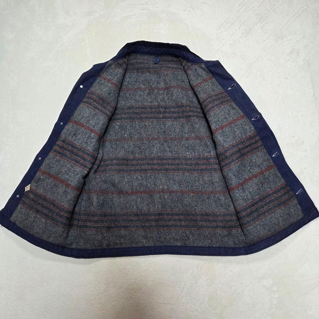 [美品]Wrangler デニムカバーオール 70s 金ボタン コーデュロイ