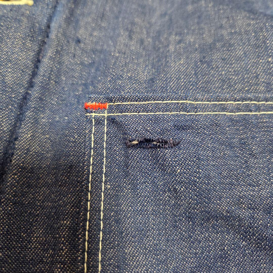 [美品]Wrangler デニムカバーオール 70s 金ボタン コーデュロイ