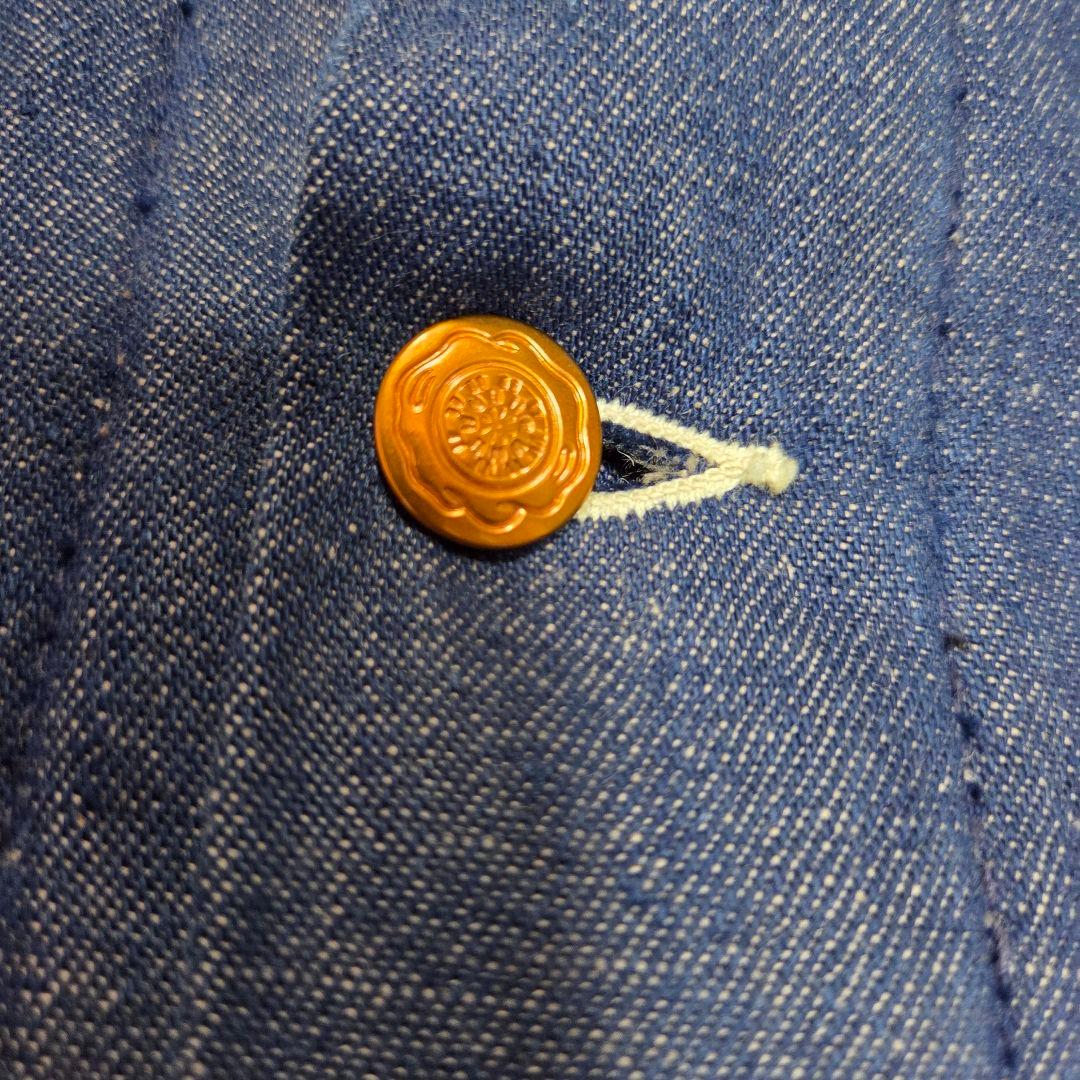 [美品]Wrangler デニムカバーオール 70s 金ボタン コーデュロイ