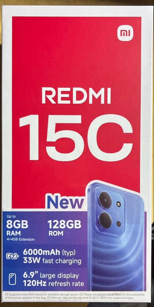 Redmi 15C New 8GB RAM 128GB ROM SIMフリー