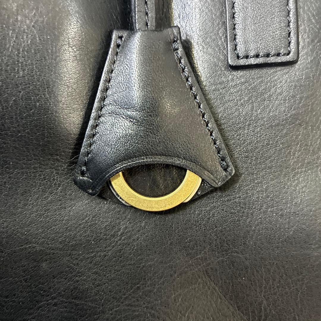 aniary 黒 レザートートバッグ