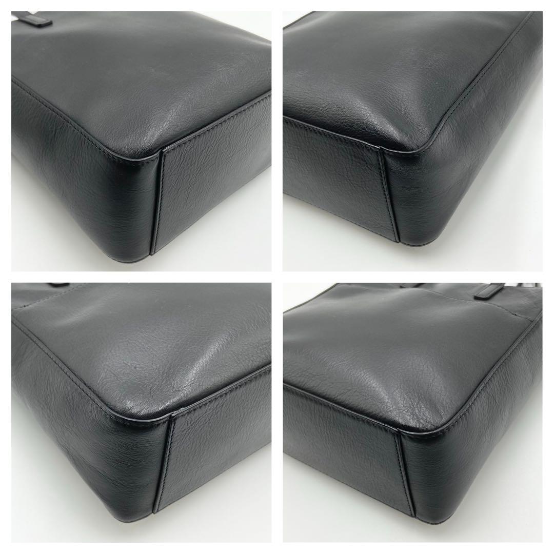 未使用級　アニエスベー　Lucy トートバッグ　2way レザー　ブラック