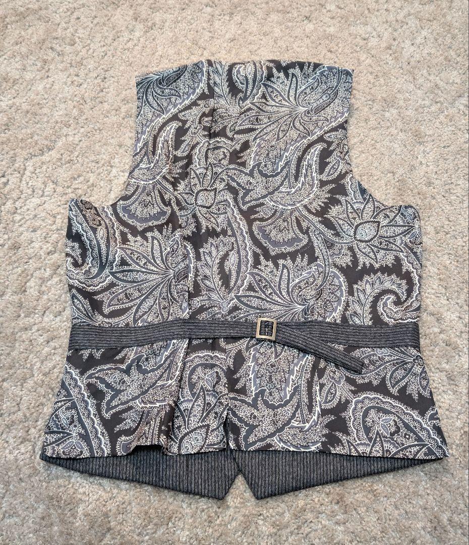 【美品】ETRO エトロ ペイズリー ジレ ベスト メンズ 44