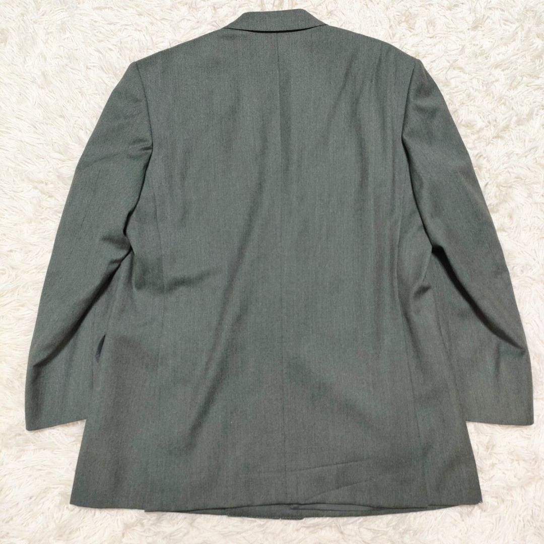 【美品】 高級カシミヤ　LANVIN　ランバン　スーツ　ダブル　総裏地　XL相当