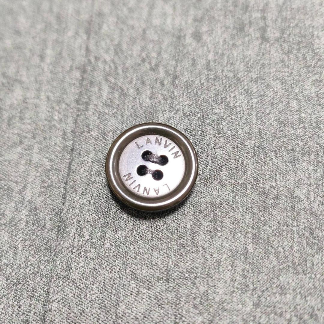 【美品】 高級カシミヤ　LANVIN　ランバン　スーツ　ダブル　総裏地　XL相当