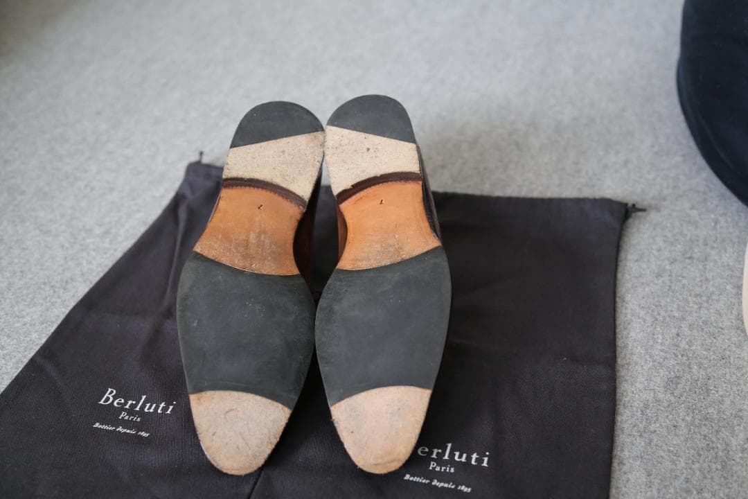 Berlutiアレッサンドロ ガレ ブラウン ドレスシューズ