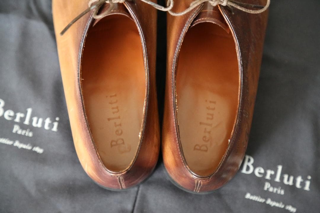 Berlutiアレッサンドロ ガレ ブラウン ドレスシューズ