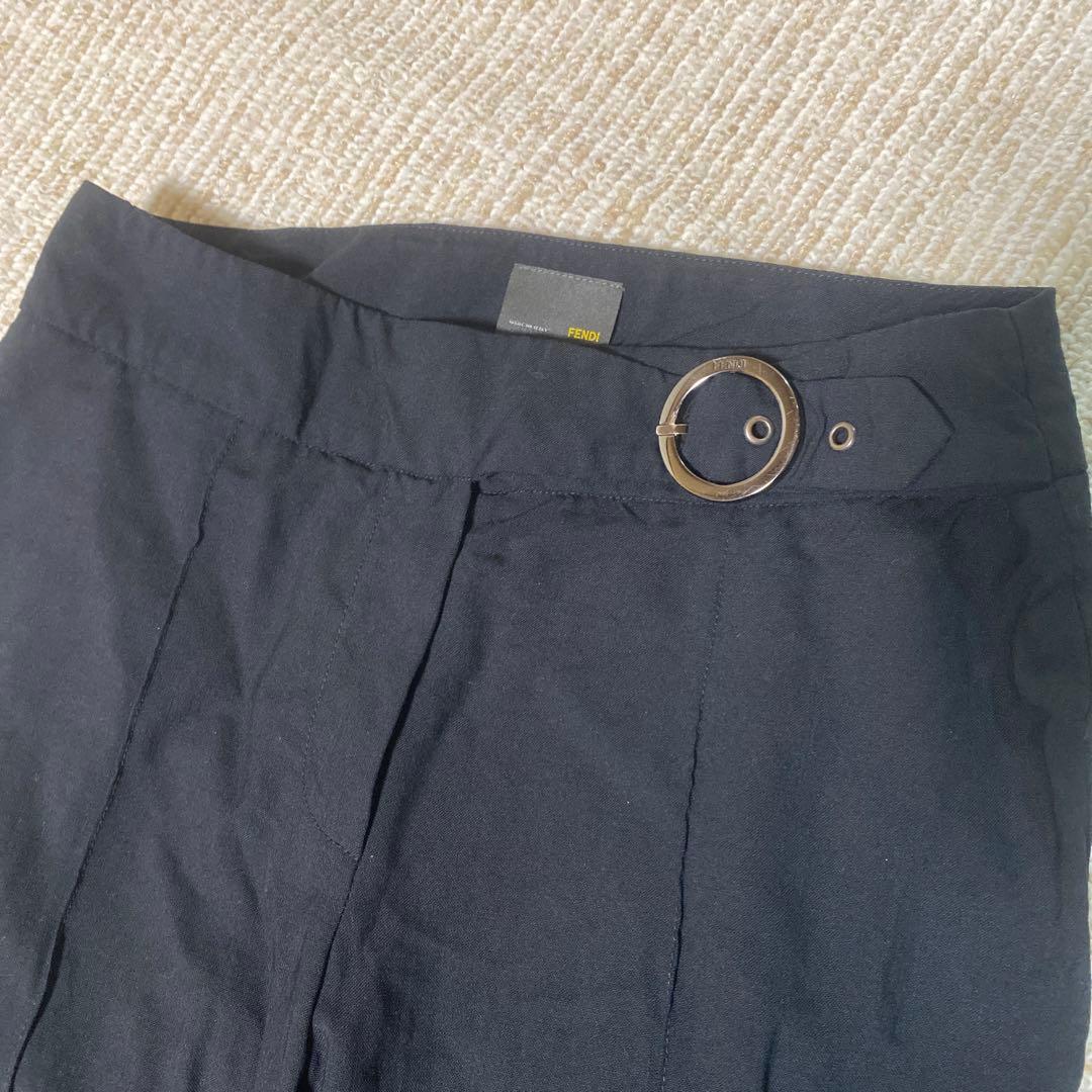 最終値下げ。FENDI ブラック フレアパンツ。38